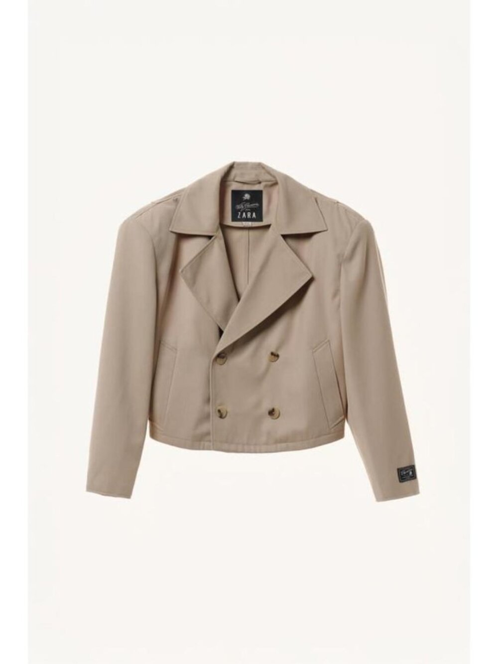 ZARA BOXY FIT SHORT TRENCH COAT WILLY CHAVARRIA X ZARA - Picture 4 of 6